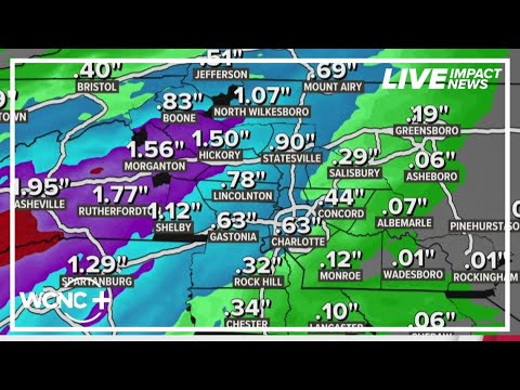 Rain chances increase in the Charlotte area this week - YouTube