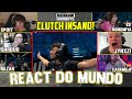 A REAÇÃO DO MUNDO NO CLUTCH SENSACIONAL DO JV NO ÚLTIMO SEGUNDO - REACT SIX INVITATIONAL 2024