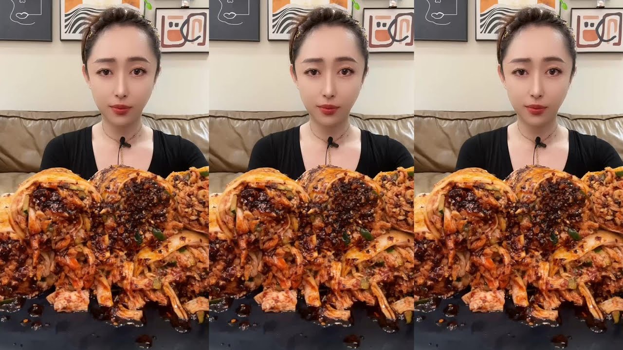 😱🔥 Epic Mukbang Feast: Giant Spicy Meat Platter That Will Make You Drool!