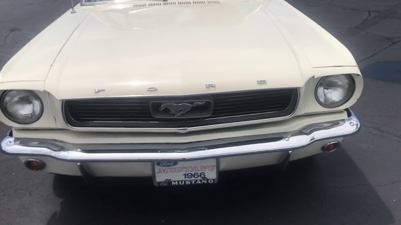 1966 Mustang Convertible Vails Classic Cars driver quality white YouTube