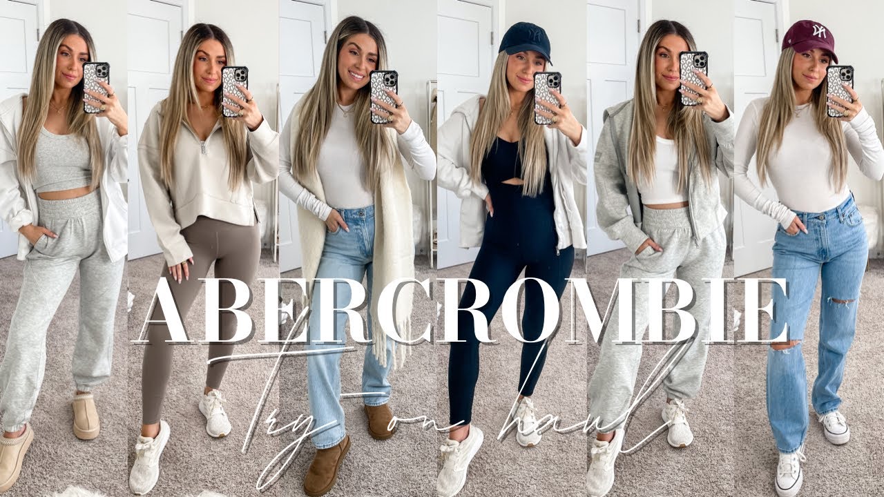 Abercrombie Try-On Haul | Abercrombie YPB & Jeans - YouTube