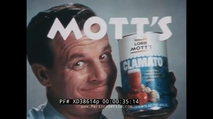 "THE DISCOVERY OF THE CLAMATO"  1980s MOTT'S CLAMA...
