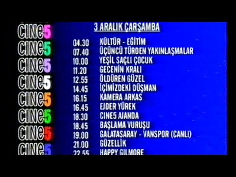 CINE5 & Playboy TV Yayın Akışı - (03.12.1997)