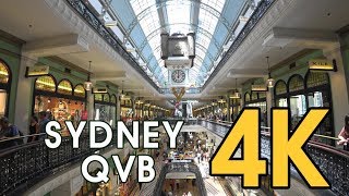 【4K SYDNEY AUSTRALIA】 Walking Trail QVB, The Queen Victoria Building in Sydney