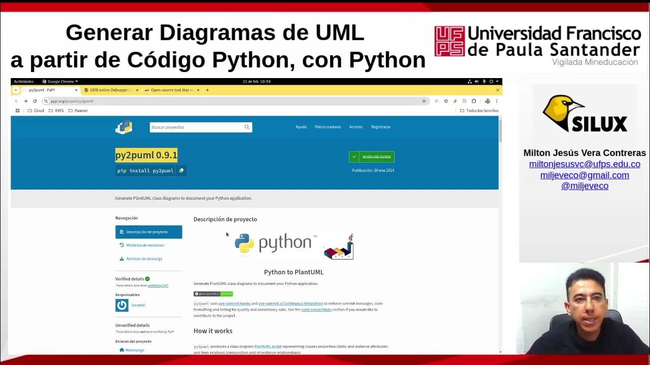 Generar Diagramas de UML a partir de código Python con Python - YouTube