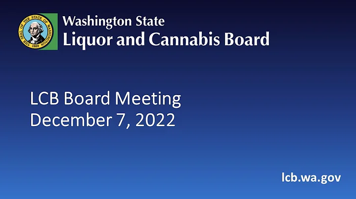 LCB Board Meeting   December 7, 2022