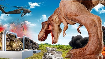 T-Rex Chase REMASTERED - Part 5 - Jurassic World Dinosaur Fan Movie