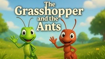 Grasshopper and the Ants 🦗🐜 | 3D Animated Moral Story for Kids