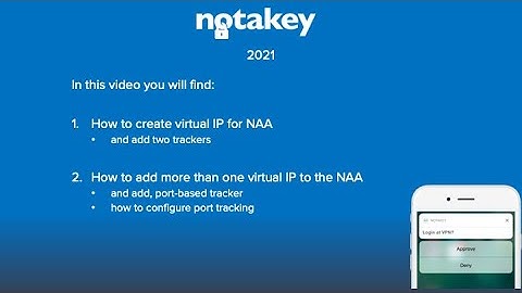 VRRP service configuration for Notakey appliance