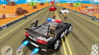 Game mobil polisi mengejar perampok | police highway chase level 1-5 | android gameplay screenshot 5