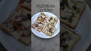 Simple Cheezy Bread Pizza At Home #pizza #homemade #snacks #shorts