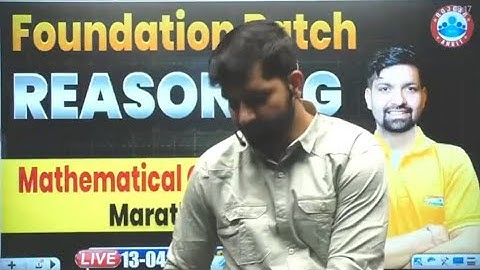 mathematical operation reasoning foundation batch sandeep sir rwa reasoning foundation batch free