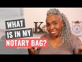 What is in My Notary Bag??