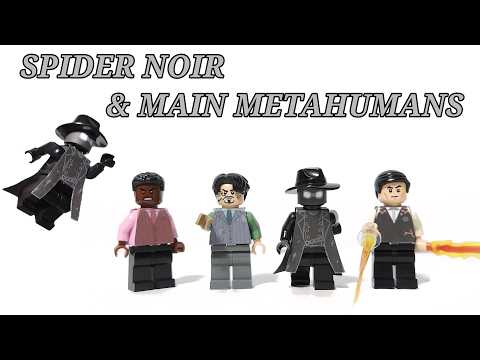 LEGO Spider Noir and Main Metahumans minifigure MOC