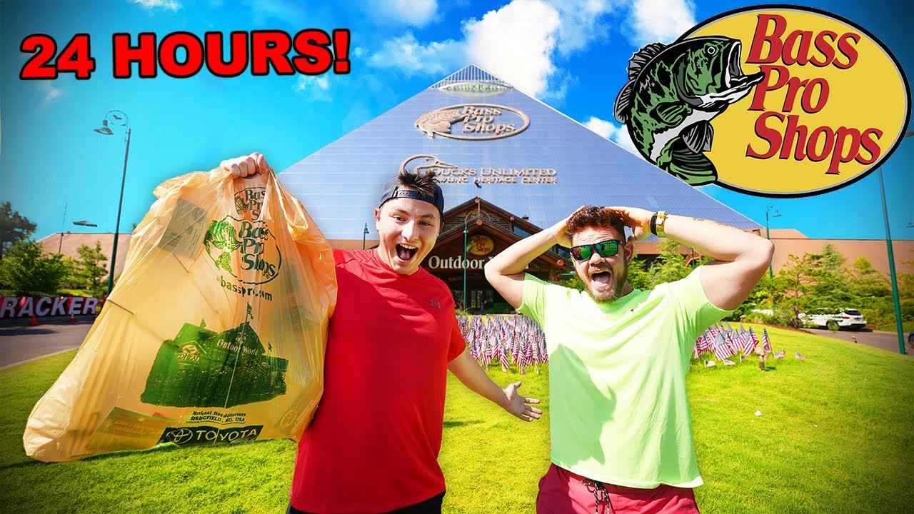 We Spent 24 Hours at The World's BIGGEST BASS PRO PYRAMID