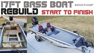 ALUMINUM BASS BOAT FULL BUILD | Basstracker Pro 17 |Start to Finish