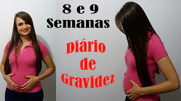 Estou grávida de nove semanas e não sinto nada é normal?