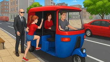 Modern Tuk Tuk Rickshaw Driving - City Mountain Auto Driver - Android GamePlay