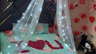marriage decoration & flower balloon Decoration in bahadurgarh #marriagedecoration #firstnightdecore