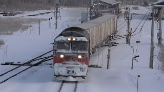 2020. 01.15 撮影　遠軽駅　石北貨物 玉ねぎ列車　☆北鉄路漫638