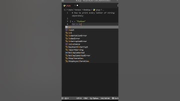 How to print every character of string in new line.