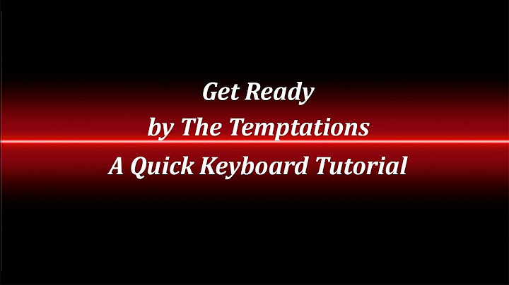 Get Ready Piano version - Piano performance video thumbnail