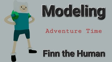 Modeling Finn the Human from Adventure Time #adventuretime #finnthehuman #3dart #3dmodeling #fypシ