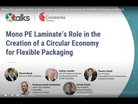 Mono PE Laminate’s Role in the Creation of a Circular Economy for Flexible Packaging (webinar)