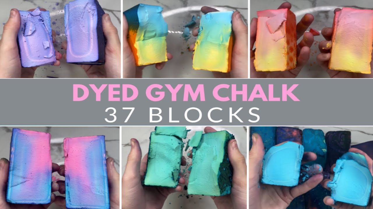 DYED GYM CHALK, 37 BLOCKS