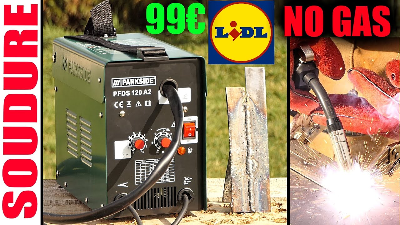 LIDL Poste à souder à fil fourré PARKSIDE PFDS 120 A2 Sans