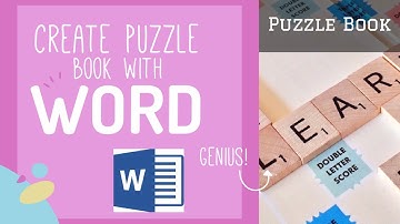 How To Create A Puzzle Book Using Microsoft Word [Low Content Publishing]