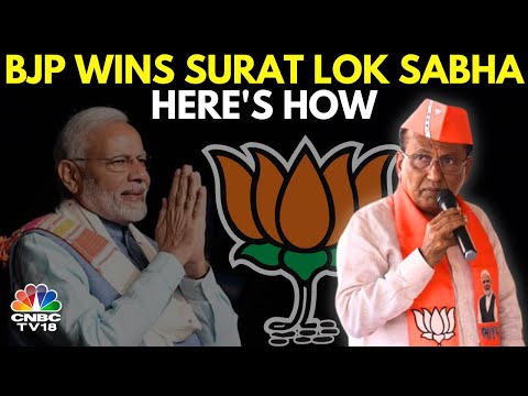 BJP&#39;s Mukesh Dalal Wins Surat Lok Sabha Seat Unopposed | Gujarat News | Lok Sabha Elections | N18V