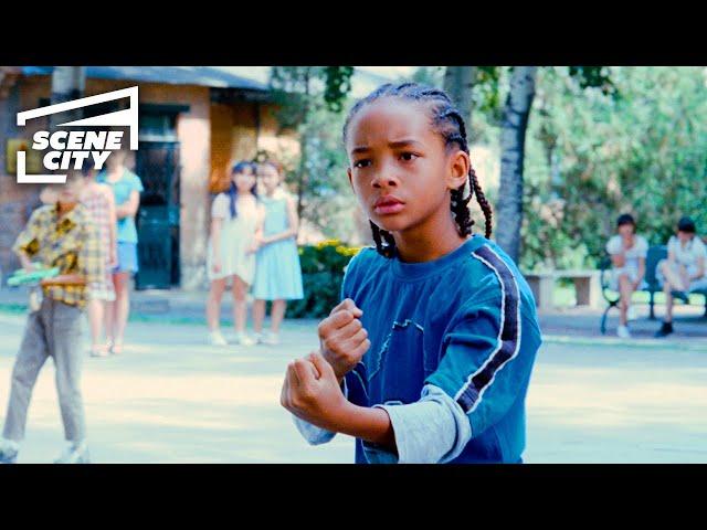 The Karate Kid: Dre Faces Bullies (JADEN SMITH SCENE) class=