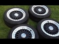 15 lenso bsx  black polished lip alloy wheels