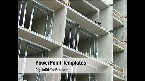 Urban Architecture PowerPoint Template Backgrounds - DigitalOfficePro #05365