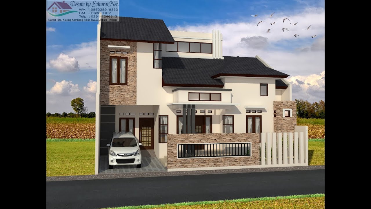 Rumah Minimalis Lantai 2 Modern House 12x10 Youtube