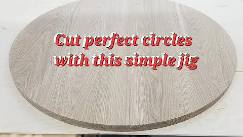Circle Jig. A simple circle cutting jig for your router