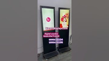Digital totem standee | Straight floor standing digital signage #digitalsignage #digitaldisplay