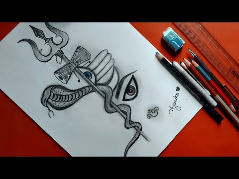 how is the pencil art of Lord shiva​ - Brainly.in