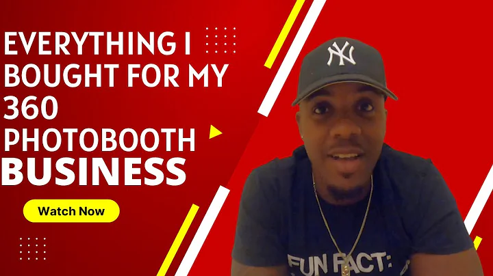 EVERYTHING I BOUGHT FOR MY 360 PHOTOBOOTH BUSINESS
