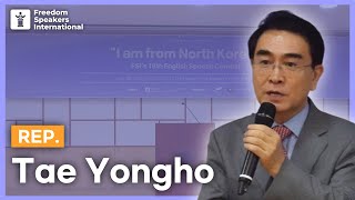 Former North Korean diplomat addresses North Korean refugees