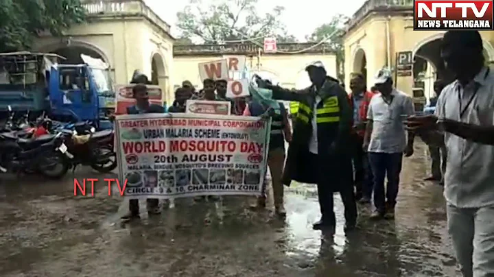 On the occasion of world mosquito day GHMC Zonal  Commissioner Ravi Kumar organized rally.