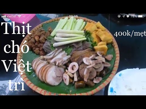 Video THỊT CHÓ MẸT VIỆT TRÌ 400K CÓ NHỮNG MÓN GÌ MÀ MỌI... - youtube