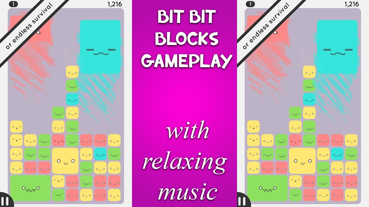 Bit Bit Blocks Gameplay / with Relaxing Music
