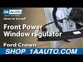 How to Replace Window Regulator 1992-2011 Ford Crown Victoria