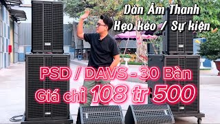 SIX SPEAKERS for 350 GUEST Party DAVS / PSD sound system (108tr500)