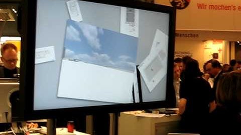 Multi user multi touch table @ Cebit 2008