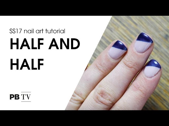 Half-and-half nails