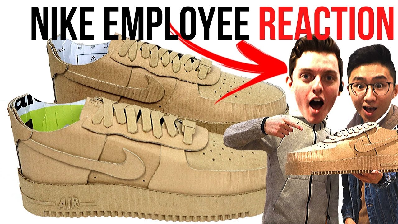 Making CARDBOARD Air Force 1s, Then 