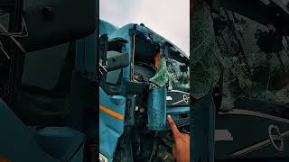 Volvo truck crash — .Drive safe#Jalpaiguri #accident 🙏 #Highway #India DriveSafe Like Comment Follow